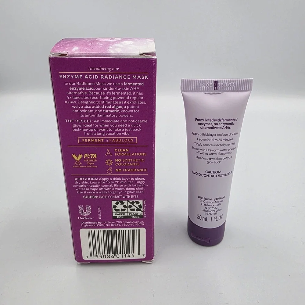 Ferver Fermented Enzyme Acid Radiance 4X Mask 30 ML/ 1‎ oz.  New In Box